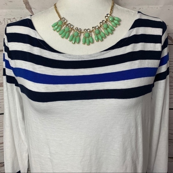 J. Crew Boatneck Striped Tee - Picture 2 of 8